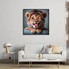 Lion-18CT Stamped Cross Stitch Kit(20x20cm)