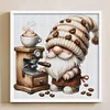 Coffee Gnome-11CT Stamped Cross Stitch 40*40cm