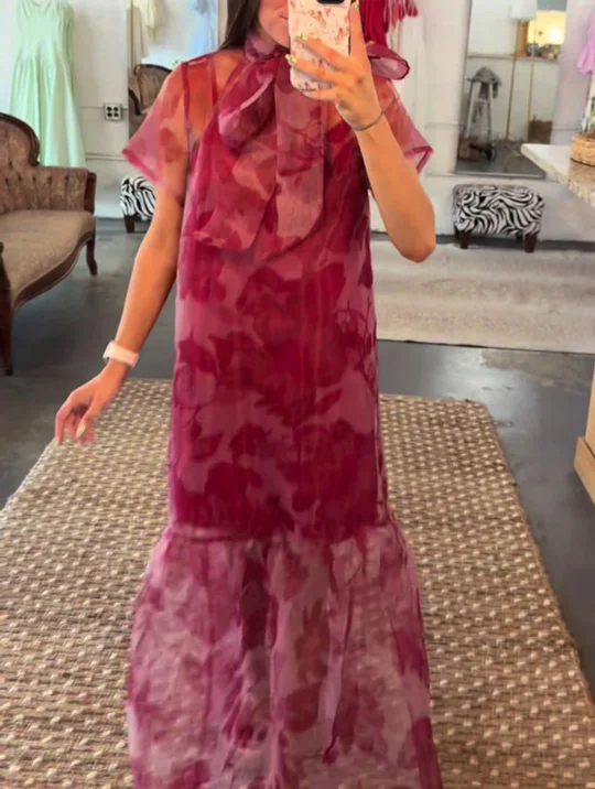 free people yara maxi dress Yara High Waist Maxi Dress In Cotton Pre Order