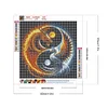 Feuerdrache Eis Phönix Yin Yang - runder Bohrer Diamond Painting - 30*30cm
