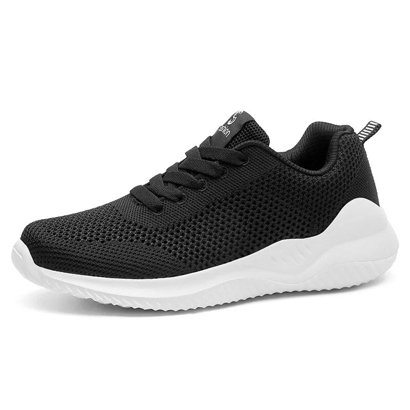 Lightweight Man Women Leisure Walking Shoes Weave Man Wearable Soft Sport Shoes Mesh Comfort Breathable Lifestyle Sneakers Woman