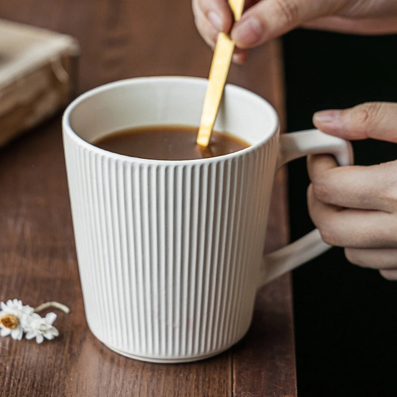 Casual Retro Solid Color Ceramics Mug 1 Piece