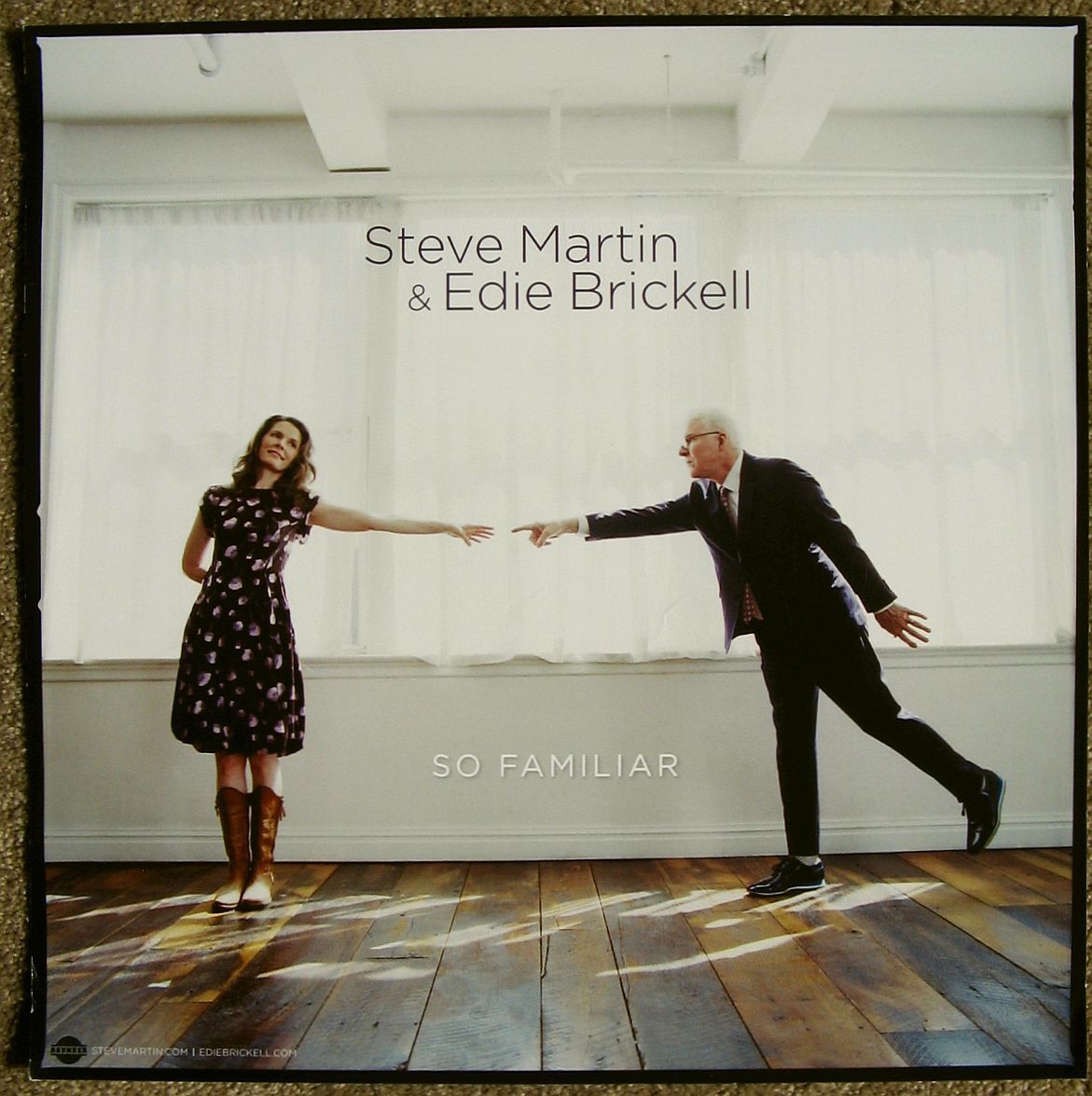 STEVE MARTIN & EDIE BRICKELL Album POSTER So Familiar 14x14