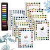Watercolor Workbook 12 Colors Watercolor Paint Set with Paint Brush for Beginner