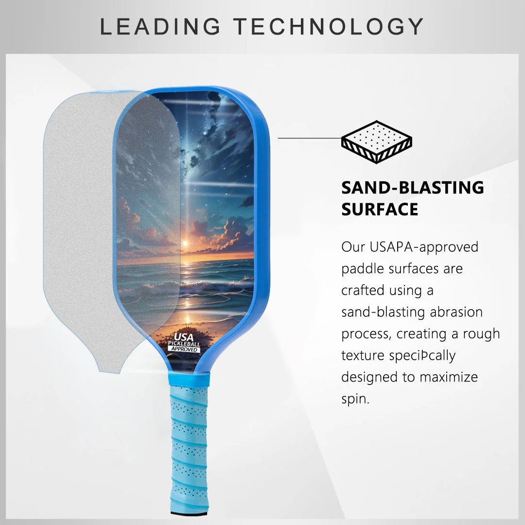 Original Paddle (16mm) T700 Sandblasted Carbon Fiber-Radiant Horizon Paddle