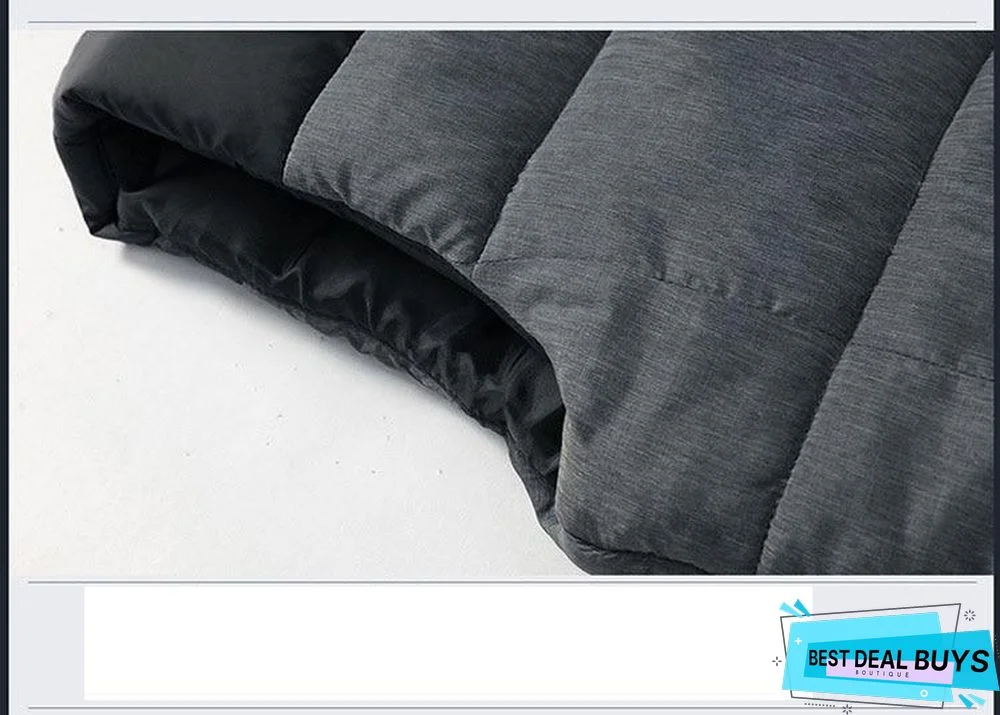 Men Down Vest Men's Warm Thick Coats Jacket and Coats Zipper Multiple Pockets Casual Vests Sleeveless Jacket