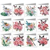 12Pcs Butterfly Dragonfly DIY Diamond Painting Greeting Cards for Adults Gifts