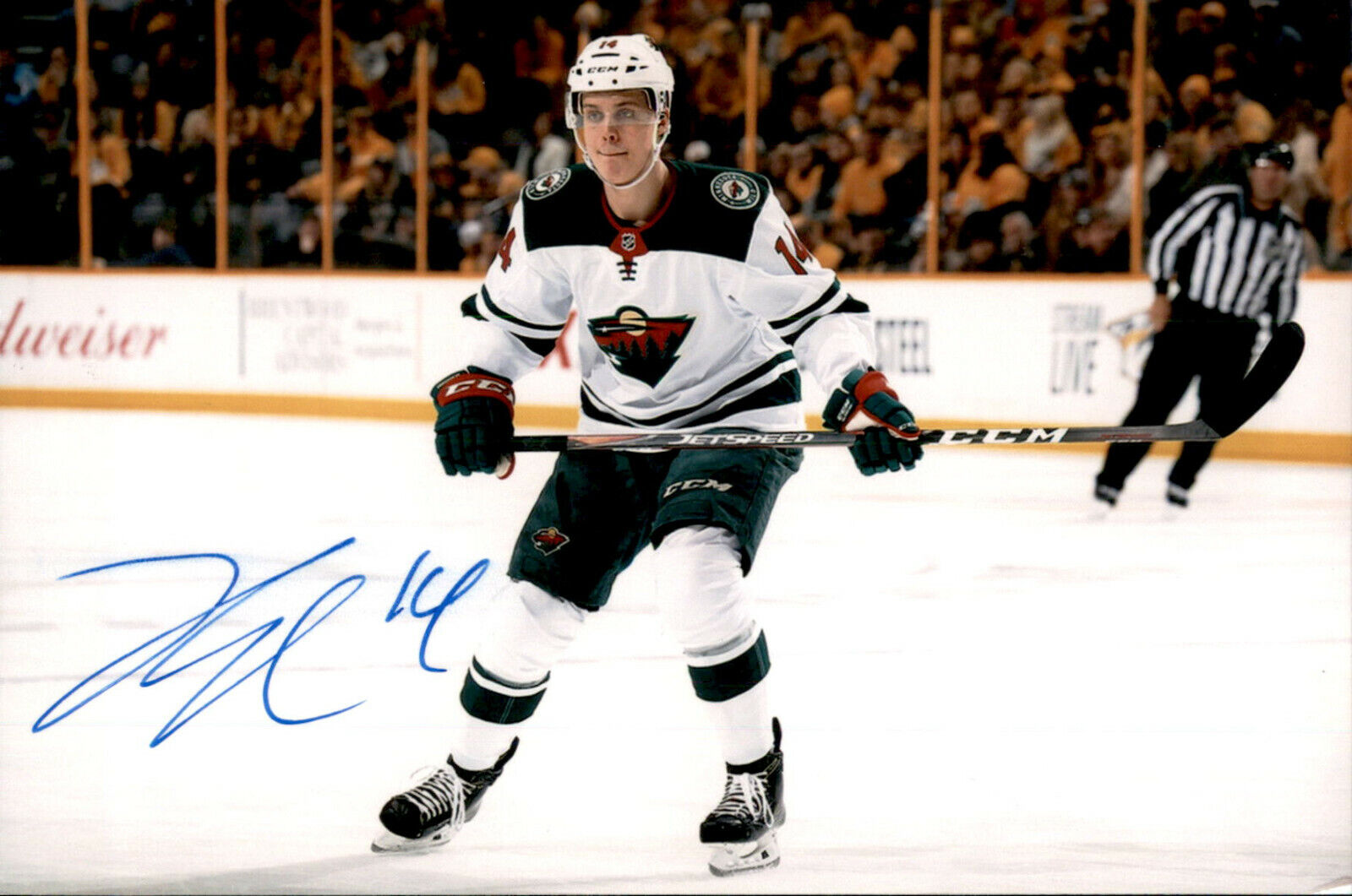 Joel Eriksson Ek SIGNED autographed 4x6 Photo Poster painting MINNESOTA WILD #9