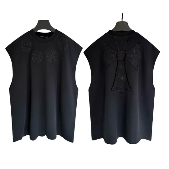 CHROME HEARTS 黒タンクトップ Chrome Hearts Tシャツ黒&白 H0165