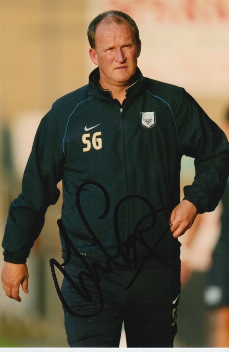 PRESTON NORTH END HAND SIGNED SIMON GRAYSON 6X4 Photo Poster painting.