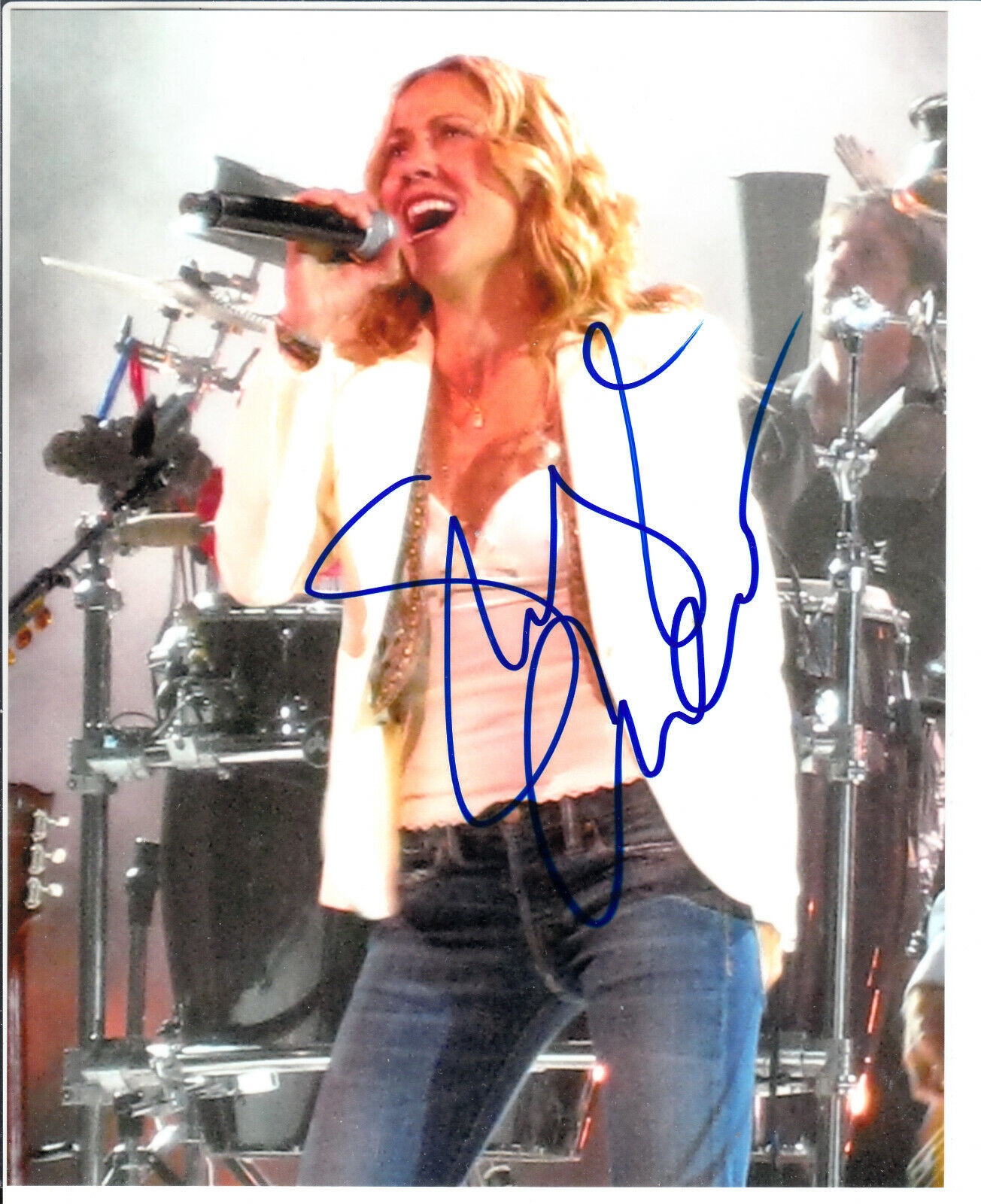 Sheryl Crow Singer Signed 8x10