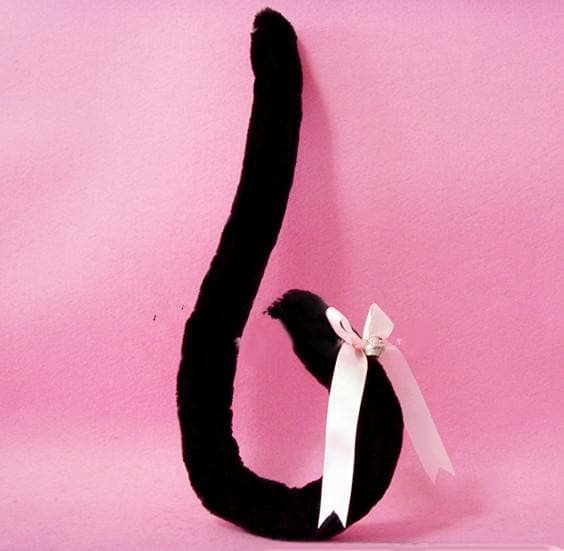 [Clearance] Black/White Cosplay Kitty Cat Tail Tool SP141216
