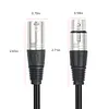 3Pin Audio Speakers Splitter Patch Cable 1 XLR Female To 2 XLR Male Stereo Audios Adapter Patching Cable Shielded Patching Cord Adaptor for Recording Speaker Systems Radio Station