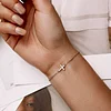  Adjustable Cross Bracelet 925 Sterling Silver