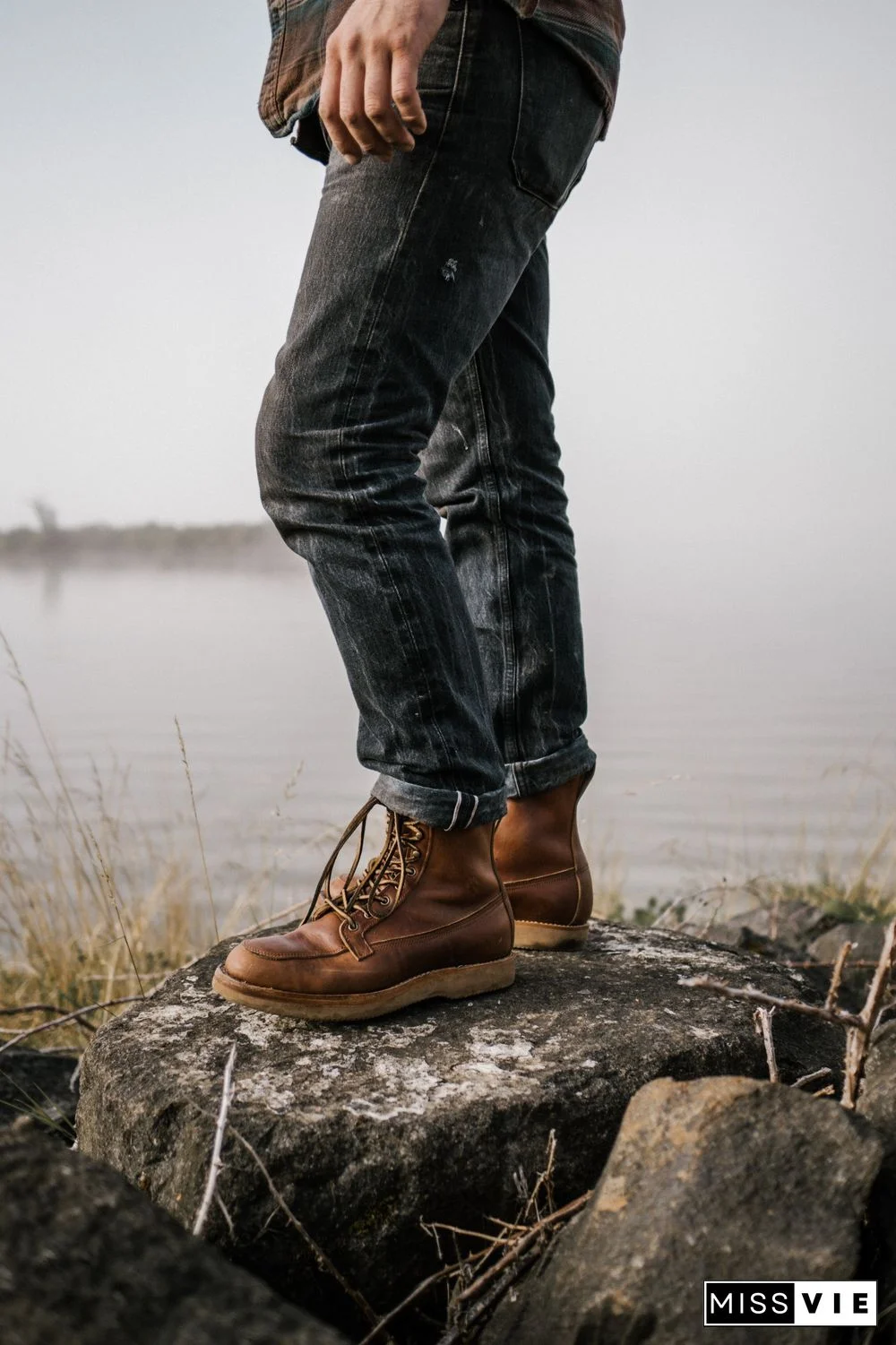 Cow Split Leather Men Boots Comfortable Boots Men Footwear Rubber Ankle Boots Men's Shoes