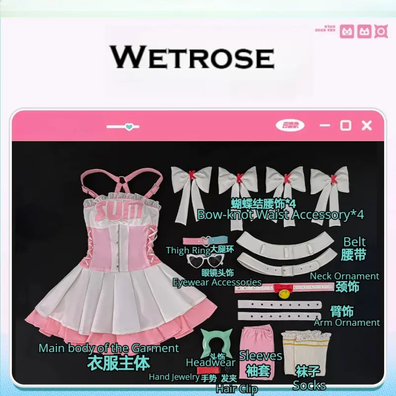 [Wetrose] In Stock Zenless Zone Zero & KFC Collab Chinatsu Remiel Game Outfit Cosplay Costume 