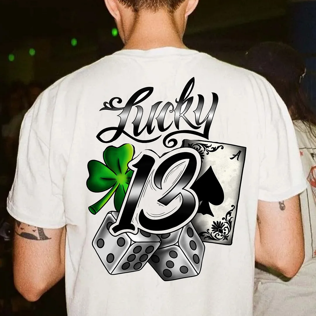 LUCKY 13 Poker&Dice Print Men's T-shirt