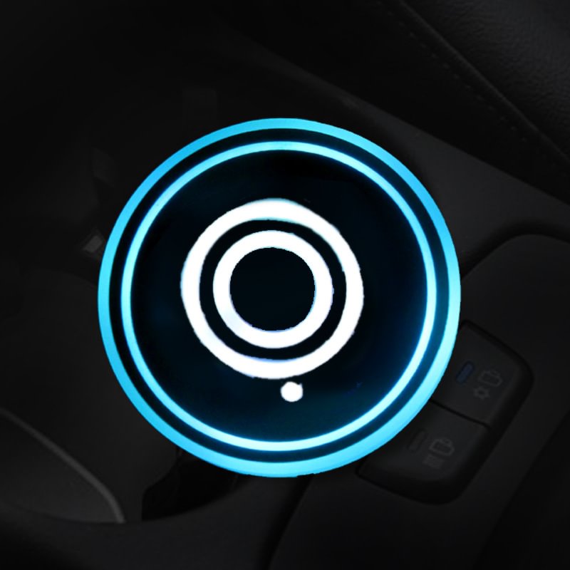 7 Colors LED Changing Car Logo Cup Coaster | IFYHOME