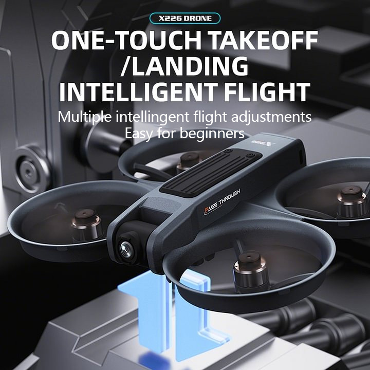 X226 with 4.5inch Large Screen Remote Control High-Definition Aerial Photography Optical Flow Positioning Aircraft Long Endurance Remote Control Aircraft