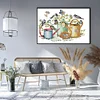 Bird And Kettle - 14CT Stamped Cross Stitch 34*26cm/13.39*10.24in