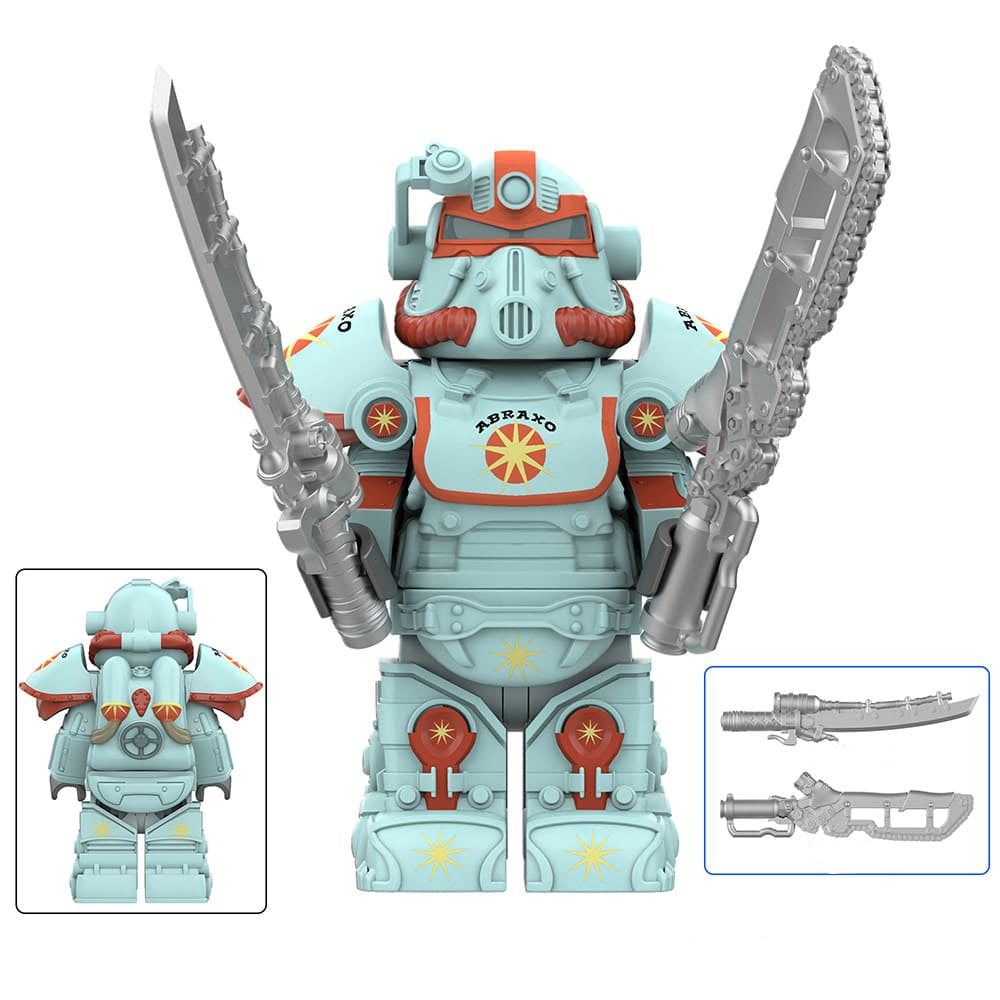 T-51 Power Armor (Abraxo) Custom Fallout Minifigure Minifigure Bricks monstertoys