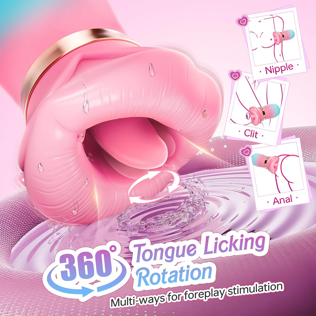 2025 Upgraded App Control Big Mouth Sucking Vibrator Kissing Licking Clit Nipple Toys