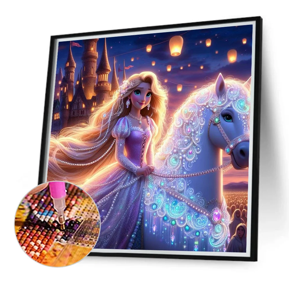 Diamond Painting - Full Round Drill - Princess Rapunzel(Canvas|40*40cm)
