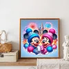 Disney mickey minnie-peinture diamant rond-30*30cm