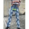 Washed Logo Patched Jeans