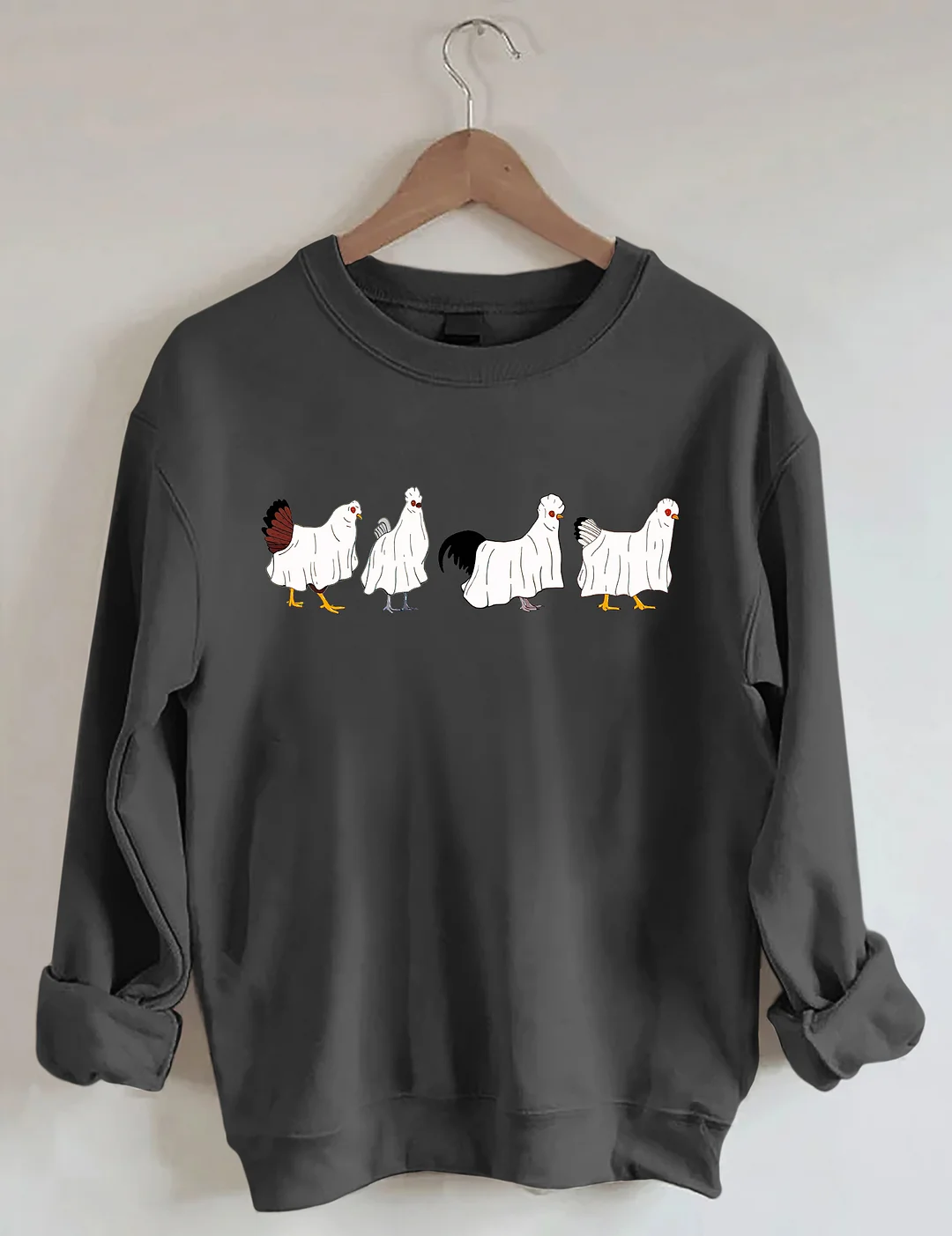 Halloween Ghost Chicken Sweatshirt
