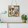 (US Local)Acrylic DIY Boots Hanging Diamond Art Kits Wall Door Decoration)
