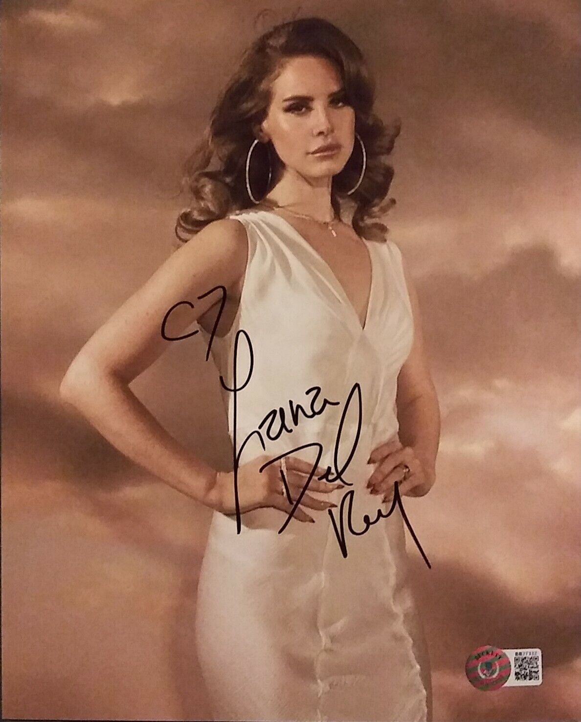 Lana Del Rey signed 8 x 10 COA Beckett