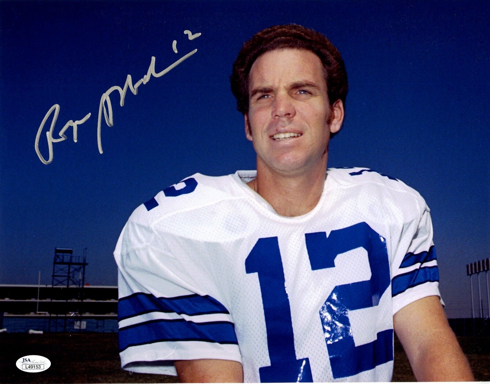 Roger Staubach Signed 11x14 Photo Poster painting JSA COA Auto Cowboys HOF Rookie RC #12 Mint SP