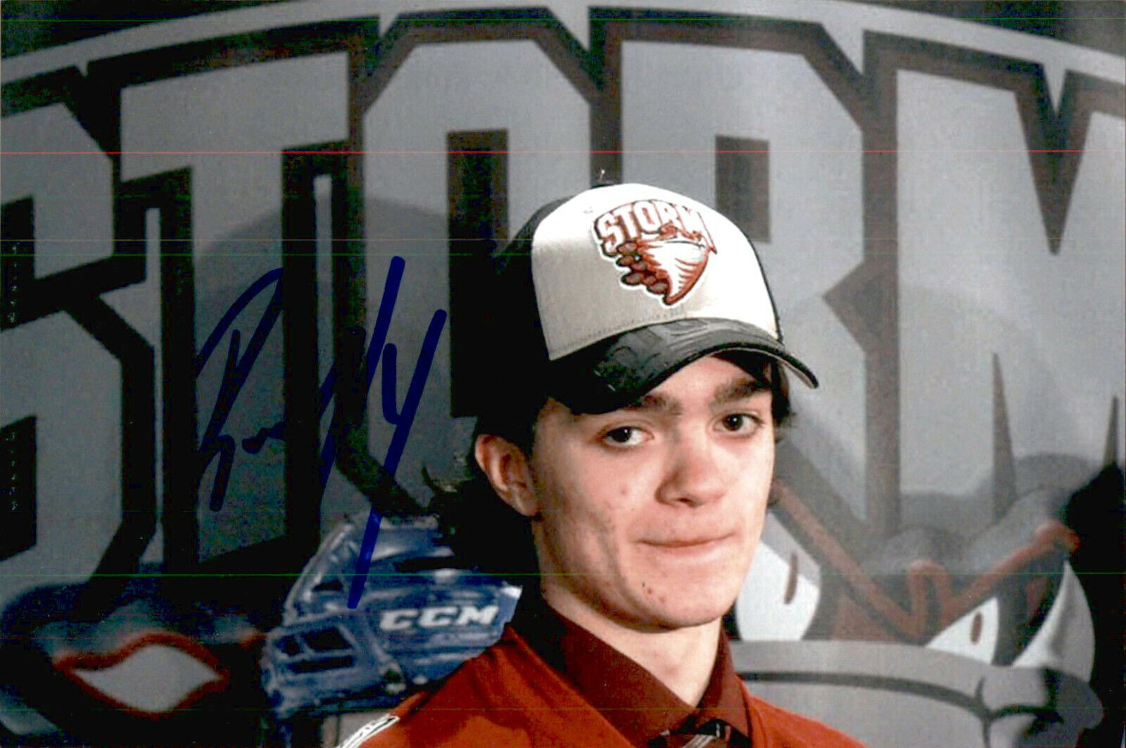 Ryan Merkley SIGNED 4x6 Photo Poster painting GUELPH STORM / SAN JOSE SHARKS