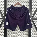 2025/2026 Manchester United Away Shorts Deep Purple
