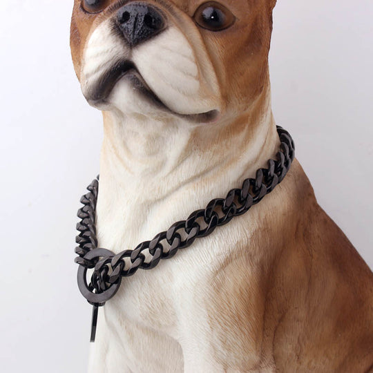 Cuban Link Dog Gold Chain Adjustable Collar