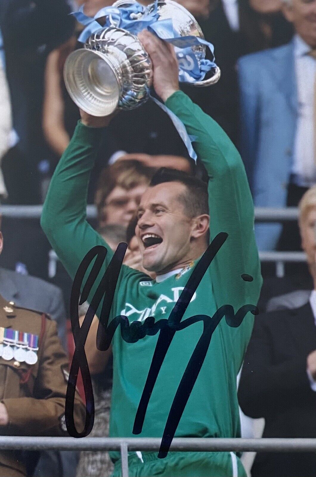 Shay Given Genuine Hand Signed Manchester City 6X4 Photo Poster painting