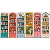 Bookcase DIY 14CT 2 Strand Stamped Cross Stitch Bookmark Set 30x50cm