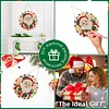 Cute Santa Claus 2D Flat DIY Diamond Painting Pendant 9.84x9.84in