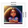 uk.everydayedeals (Limited Stock)Cross Stitch - 11ct Stamped - Fille boucl&eacute;e africaine (40*40cm)