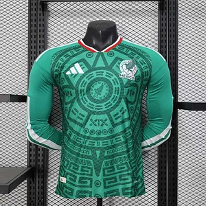 2026 Player Version Long Sleeve Mexico Home Football Shirt 1:1 Thai Quality