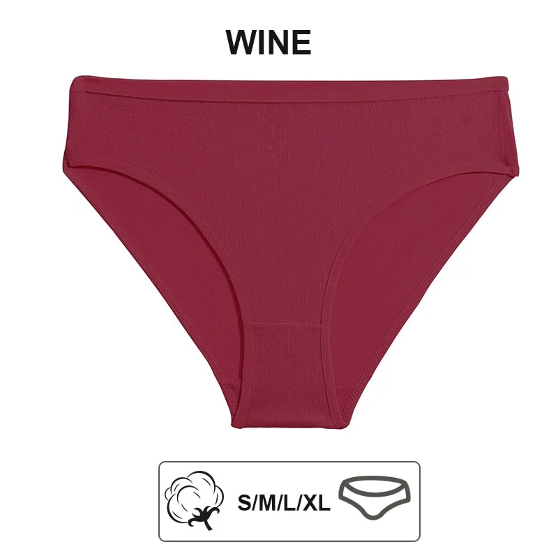 FINETOO 1/2PCS Sexy Panties Women Underwear Cotton Panties Female Underpants Solid Color Soft Woman Briefs M-XL Pantys Lingerie