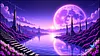 Luxury AB Velvet Diamond Painting Kit - Purple Landscape