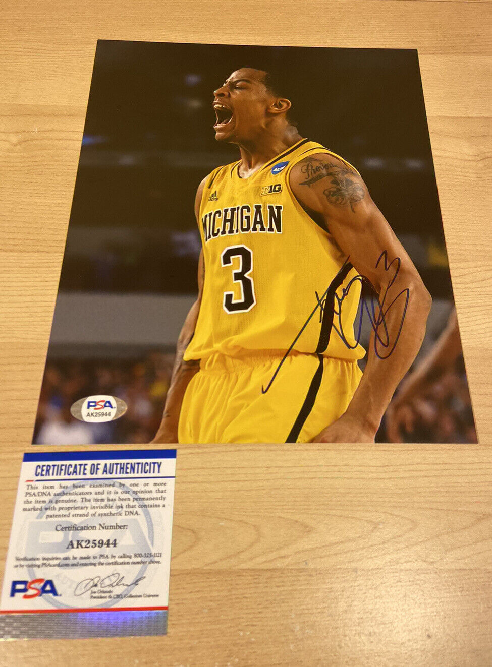 Trey Burke Michigan Mavericks Autographed Signed 8X10 Photo Poster painting PSA/DNA COA