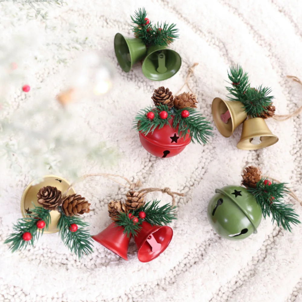 New Christmas bell small pendant home window ornaments