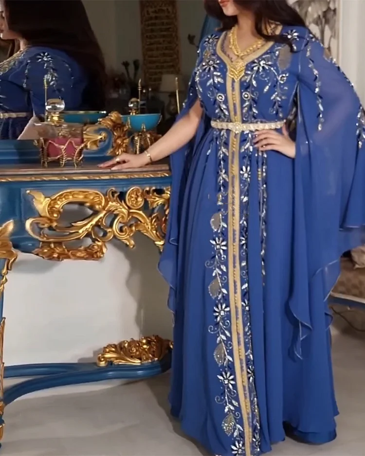 Women's Long Sleeve Embroidered Sequin Dress