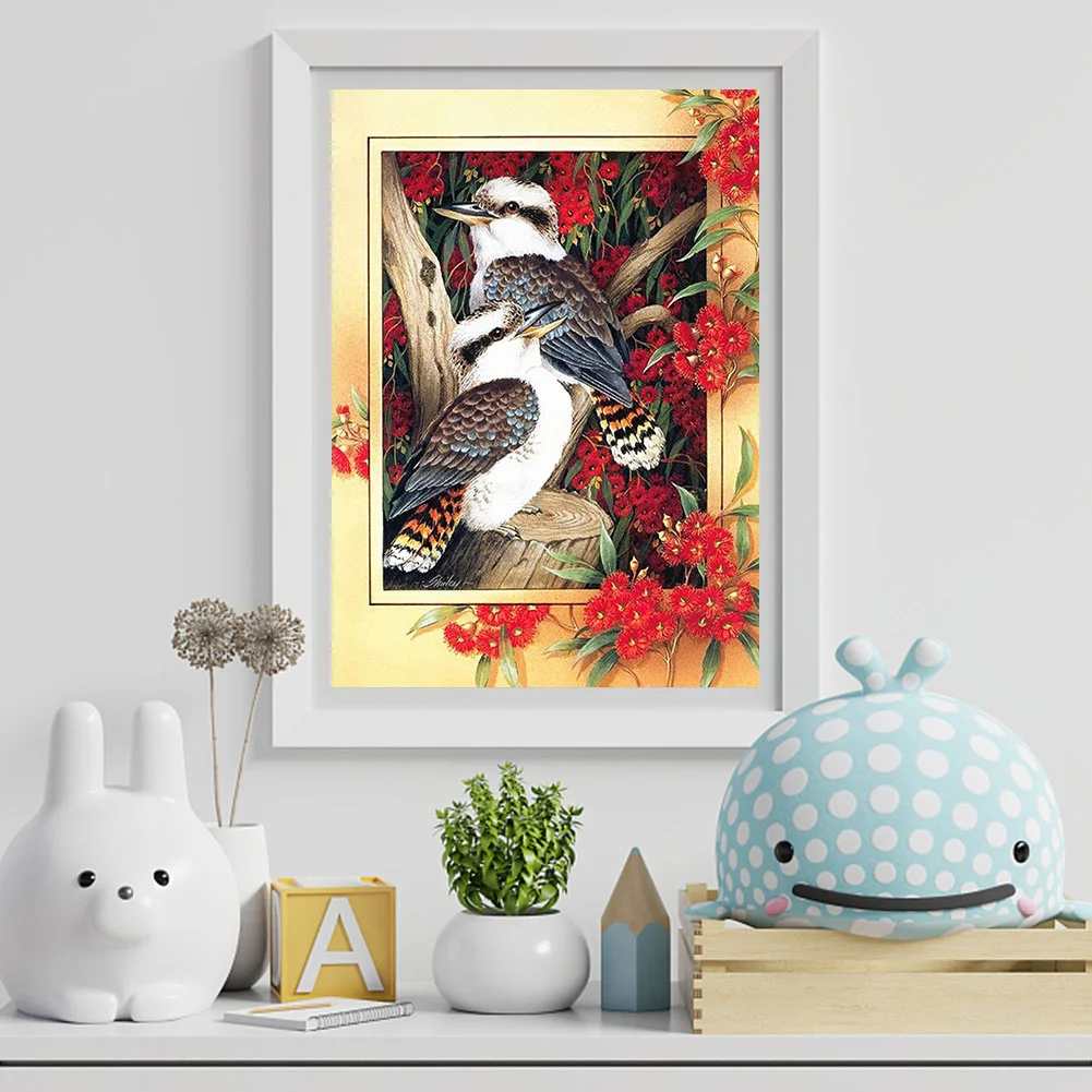 Diamond Painting - Partial Special Shaped Drill - Flower Bird(Canvas|30*40cm)