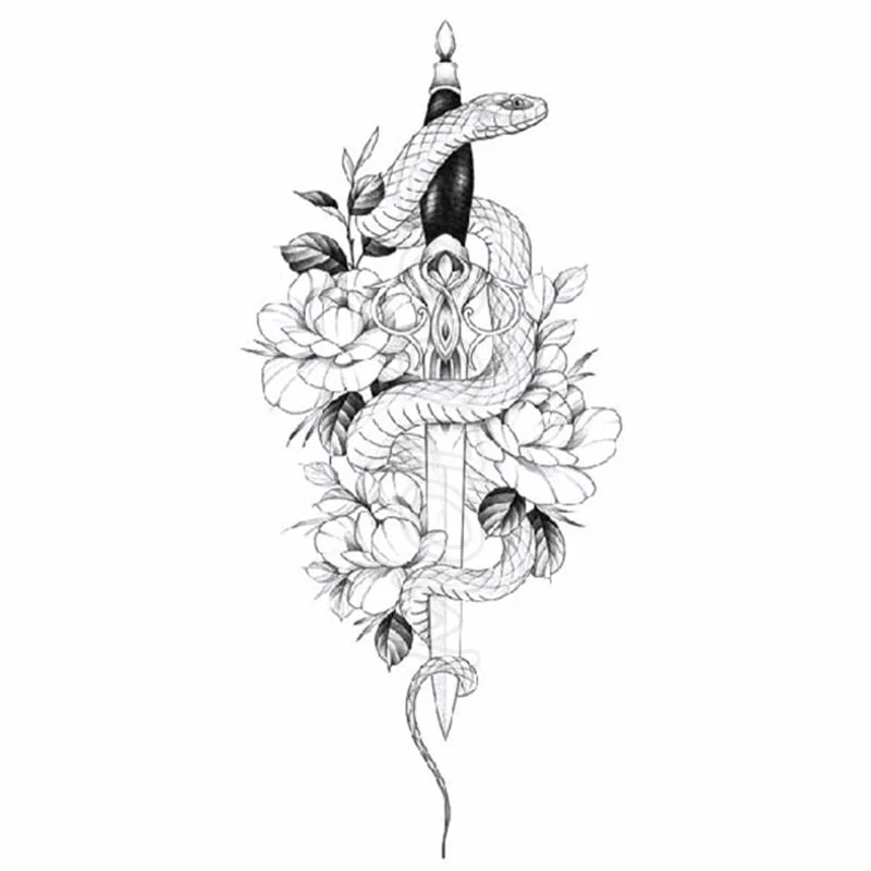 Tattoo Sticker Little Half Face Cat Element Small Animal Flower Water Transfer Temporary Fake Body Art Tatoo for Kid Girl Boy