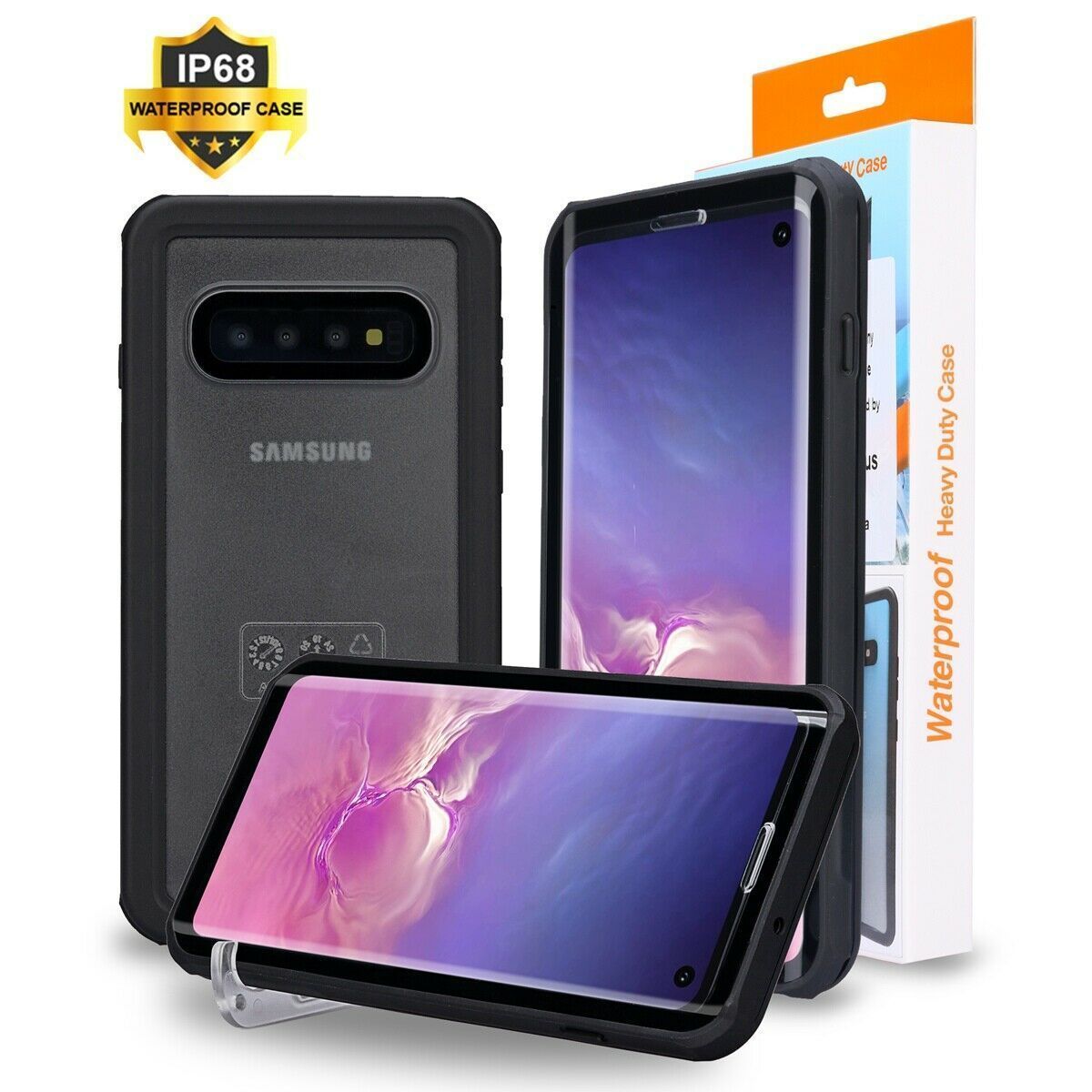 Shockproof Hard Full Body Protection Case Fr Samsung S10/S10Plus/S10E Cover IP68