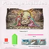 (25cm)Christmas Nativity Scene DIY Diamond Painting PU Tissue Holder Box